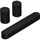 Комплект объемного звучания с Sonos Beam Black, Цвет: Black