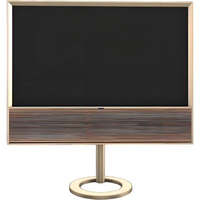 OLED-телевизор B&O BeoVision Contour 48, Цвет: Light Oak/Gold Tone, Вариант установки: Напольная подставка