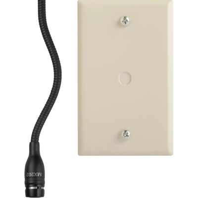 Миниатюрный театрально-хоровой микрофон Shure MX202BP/C, Цвет: Black, Комплект: Предусилитель входит в комплект, Сменный картридж: Кардиоидный, Вид: Конденсаторный театрально-хоровой микрофон, Разъем: Винтовые клеммы