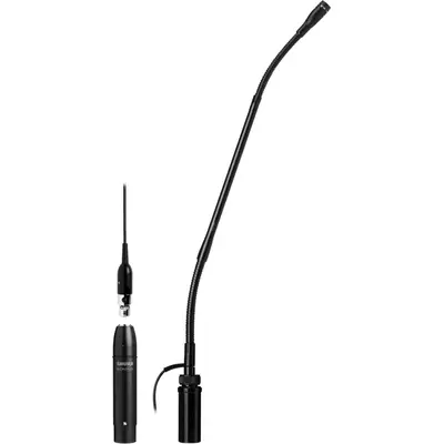 Микрофон Shure Microflex® MX412SE/S, Цвет: Black, Комплект: Предусилитель не входит в комплект, Капсюль: Суперкардиоидный, Вывод кабеля: Сбоку или снизу, Переключатель отключения звука: Да, Индикатор статуса: Нет, Вариант установки: A412b