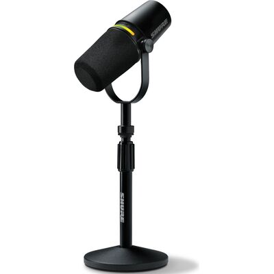 Микрофон для подкаста Shure MV7+, Цвет: Black, Тип подставки: Для рабочего стола