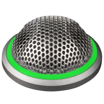 Низкопрофильный врезной конденсаторный микрофон c индикатором Shure MX395AL/BI-LED, Цвет: Silver, Вариант установки: Настольное