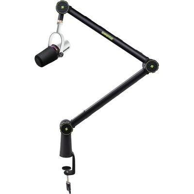 Микрофон для подкаста Shure MV7+, Цвет: White, Тип подставки: Boom