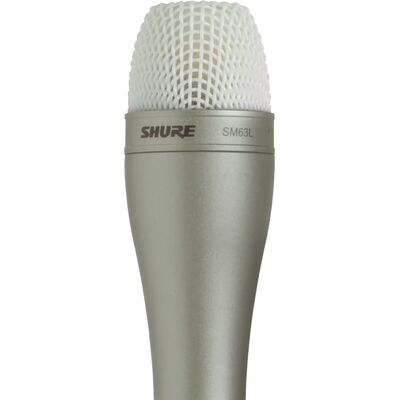 Динамический микрофон Shure SM63, Цвет: Champagne, Длина рукоятки: 23 см