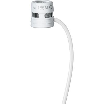 Петличный микрофон Shure WL185M, Цвет: White, Разъем: Tqg (Ta4f, 4-Pin Mini)