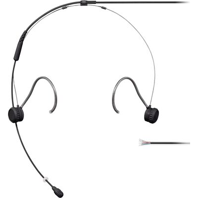 Головной микрофон Shure TH53, Цвет: Black, Разъем: Открытые концы кабеля