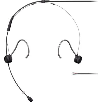 Головной микрофон Shure TH53, Цвет: Black, Разъем: Открытые концы кабеля