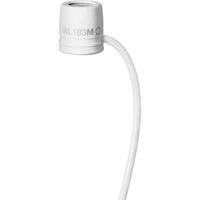 Петличный микрофон Shure WL183M, Цвет: White, Разъем: Tqg (Ta4f, 4-Pin Mini)