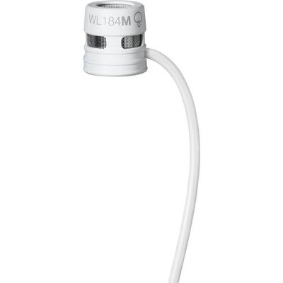 Петличный микрофон Shure WL184M, Цвет: White, Разъем: Tqg (Ta4f, 4-Pin Mini)