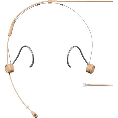 Головной микрофон Shure TH53, Цвет: Tan, Разъем: Открытые концы кабеля