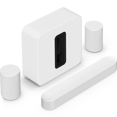 Иммерсивный комплект премиум-класса с Sonos Beam, Цвет: White