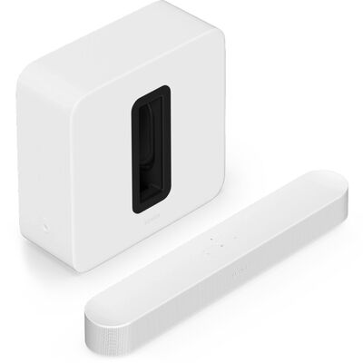 Развлекательный набор премиум-класса с Sonos Beam, Цвет: White