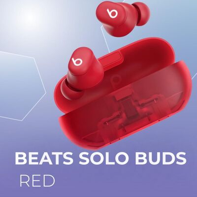 Беспроводные наушники Beats Solo Buds, Цвет: Transparent Red