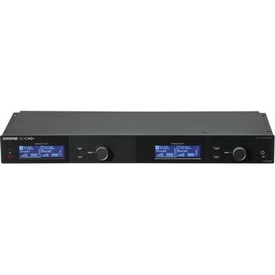 Четырехканальный приемник Shure SLXD4QDAN+ с подключением Dante Audio