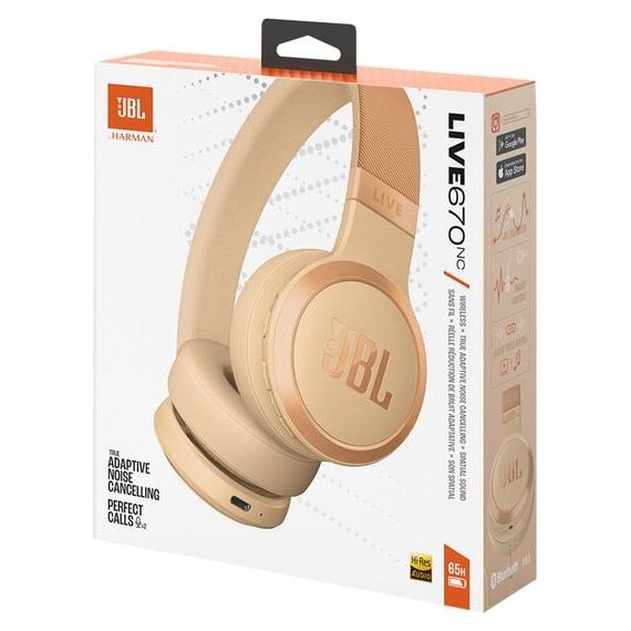 Наушники JBL Live 670NC Sand, Цвет: Sand, изображение 2