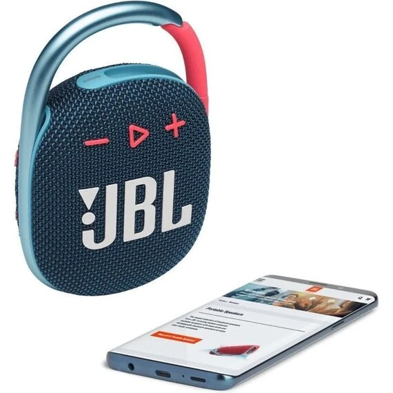 Портативная колонка JBL Clip 4 Blue Pink, Цвет: Blue Pink, изображение 8