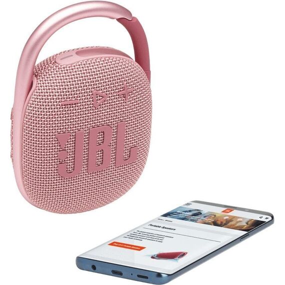 Портативная колонка JBL Clip 4 Pink, Цвет: Pink, изображение 8