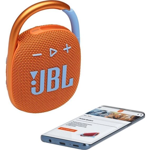 Портативная колонка JBL Clip 4 Orange, Цвет: Orange, изображение 8