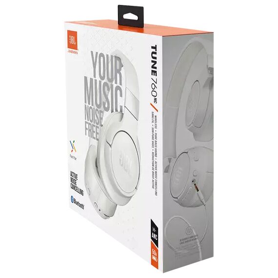 Наушники JBL Tune 760NC White, Цвет: White, изображение 8