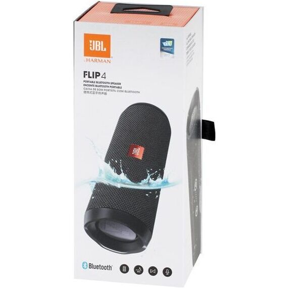 Портативная колонка JBL FLIP 4 Black, Цвет: Black, изображение 5
