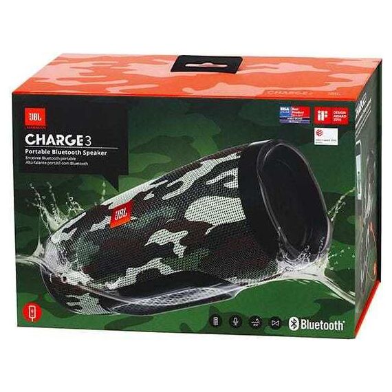 Портативная колонка JBL Charge 3 Squad, Цвет: Squad, изображение 7