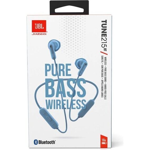 Наушники JBL T215BT Blue, Цвет: Blue, изображение 6