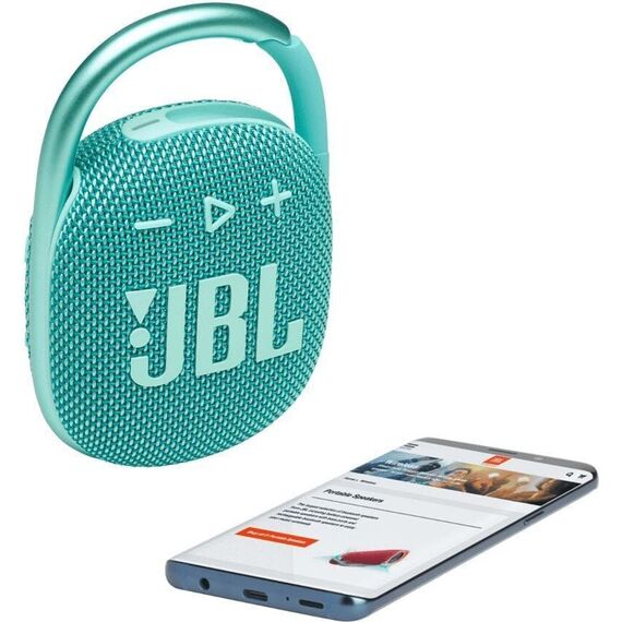 Портативная колонка JBL Clip 4 Teal, Цвет: Teal, изображение 9