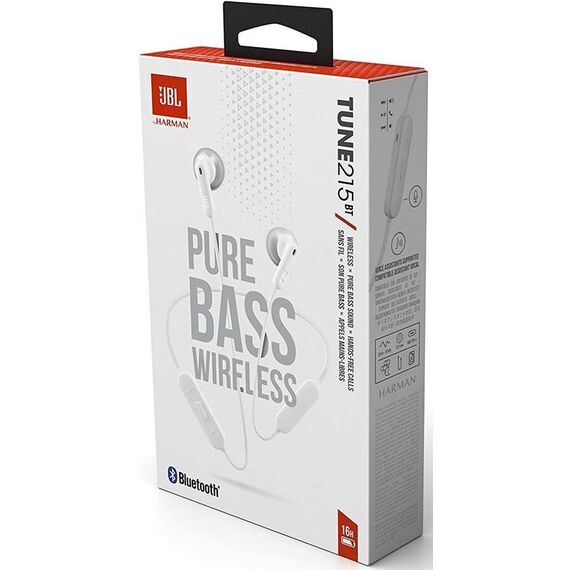 Наушники JBL Tune 215BT White, Цвет: White, изображение 7