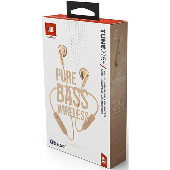 Наушники JBL T215BT Gold, Цвет: Gold, изображение 7
