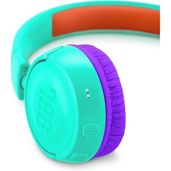 Наушники JBL JR300BT Kids Turquoise, Цвет: Turquoise, изображение 3