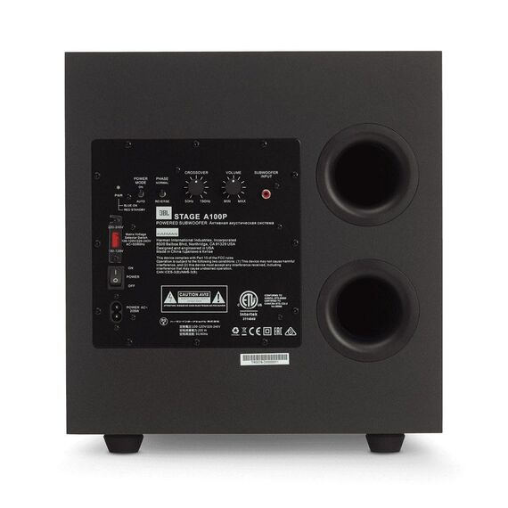 Сабвуфер JBL Stage A100P Black, изображение 3