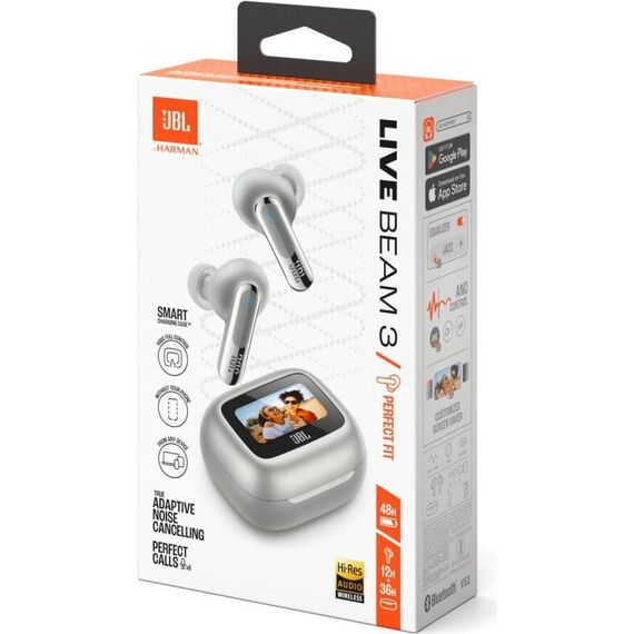 Наушники JBL Live Beam 3 Silver, Цвет: Silver, изображение 11