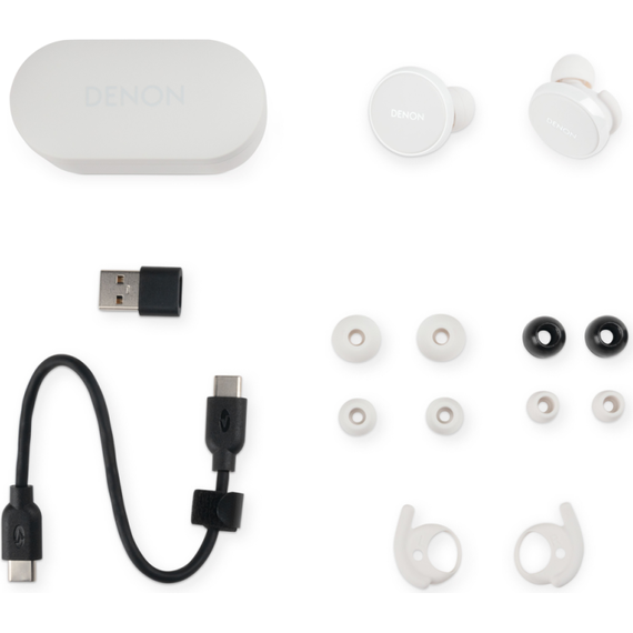 Беспроводные наушники Denon PerL Pro, Цвет: White, изображение 6