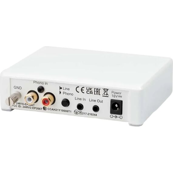 Фонокорректор Pro-Ject Phono Box E BT5 White, Цвет: White, изображение 2
