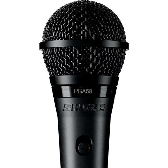 Вокальный микрофон Shure PGA58-XLR, Вариант установки: Микрофонная стойка, Кабель: XLR-XLR