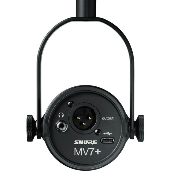 Микрофон для подкаста Shure MV7+ Black, Цвет: Black, Тип подставки: Нет, изображение 3