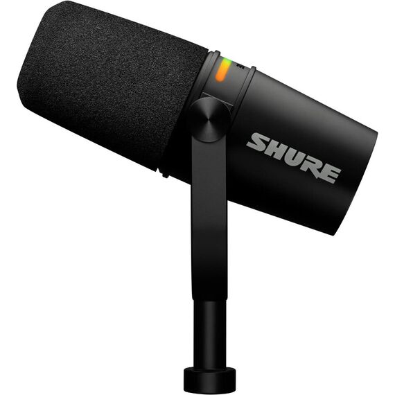 Микрофон для подкаста Shure MV7+ Black, Цвет: Black, Тип подставки: Нет, изображение 4