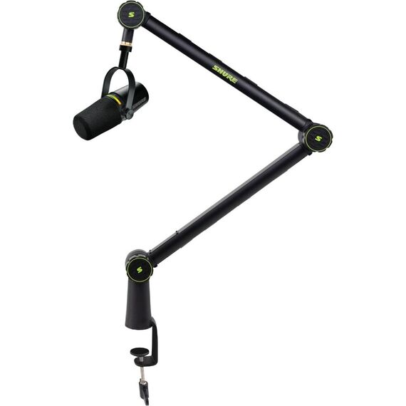 Микрофон для подкаста Shure MV7+ с подставкой Boom Black, Цвет: Black, Тип подставки: Boom
