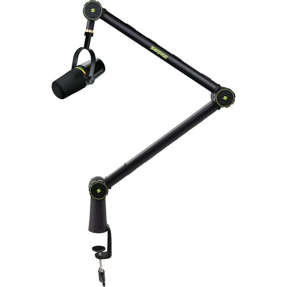 Микрофон для подкаста Shure MV7+ с подставкой Boom Black, Цвет: Black, Тип подставки: Boom