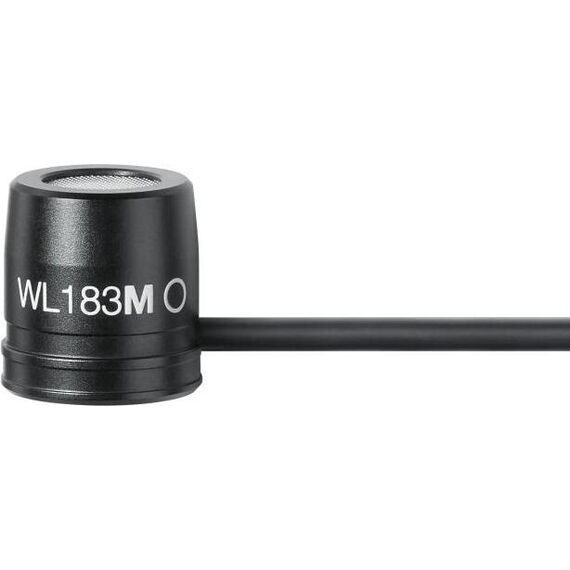 Петличный микрофон Shure WL183M Ta4f Black, Цвет: Black, Разъем: Tqg (Ta4f, 4-Pin Mini), изображение 2