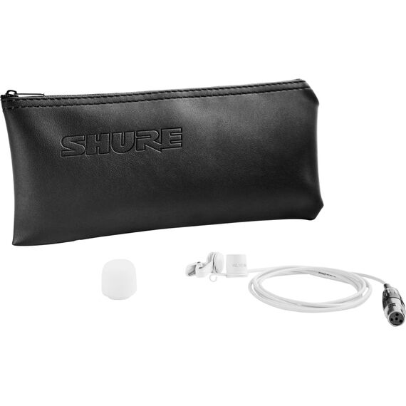 Петличный микрофон Shure WL183M Ta4f White, Цвет: White, Разъем: Tqg (Ta4f, 4-Pin Mini), изображение 3