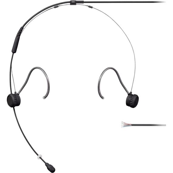 Головной микрофон Shure TH53 TwinPlex Black, Цвет: Black, Разъем: Открытые концы кабеля
