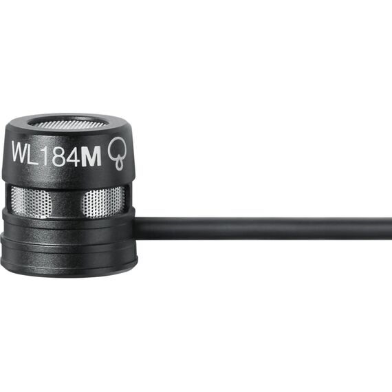 Петличный микрофон Shure WL184M Ta4f Black, Цвет: Black, Разъем: Tqg (Ta4f, 4-Pin Mini), изображение 2