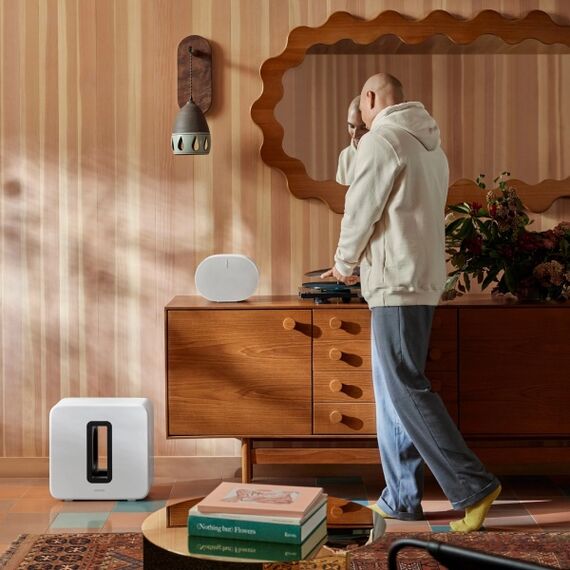 Беспроводной сабвуфер премиум-класса Sonos Sub 4 White, Цвет: White, изображение 6