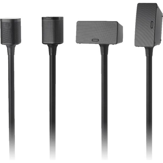 Напольная подставка Sanus для Sonos One пара Black, Цвет: Black, изображение 2