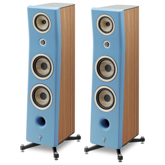 Напольная акустика Focal Kanta N°3 Walnut - Gauloise Blue Mat, Цвет: Walnut - Gauloise Blue Mat