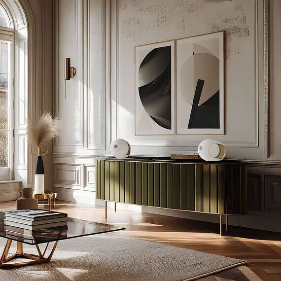 Колонка Devialet Phantom Ultimate 108 дБ Opéra de Paris Gold Leaf Stereo, Цвет: Gold Leaf, Комплект: Stereo, изображение 2