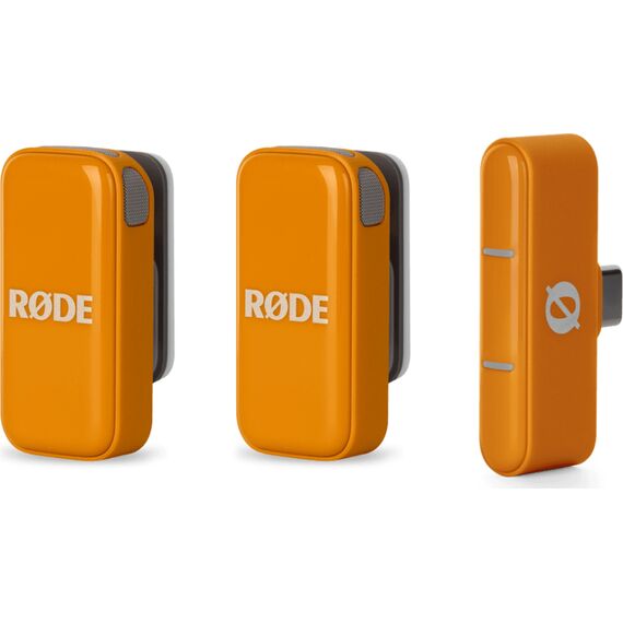 Беспроводной микрофон RODE Wireless Micro (Orange for USB-C), Цвет: Orange, Подключение: USB-C, изображение 2