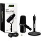 Микрофон для подкаста Shure MV7+ C подставкой для рабочего стола Black, Цвет: Black, Тип подставки: Для рабочего стола, изображение 4